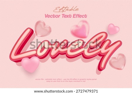 Background template for valentine's day with lovely editable text effect