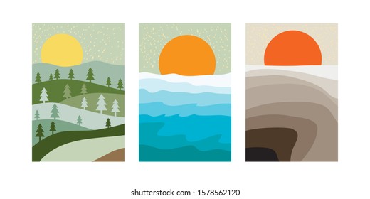 background template vector set ilustration