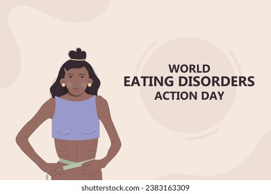 Background template world eating disorders action day 