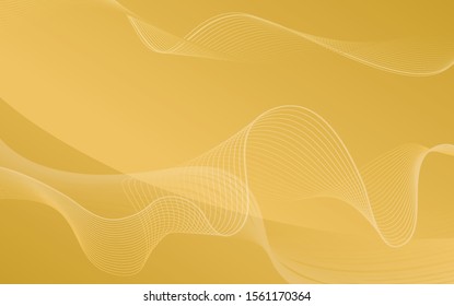 Background template with yellow abstract patterns illustration