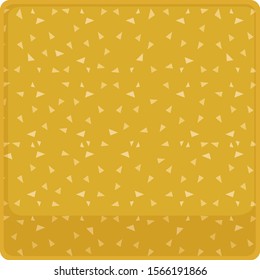 Background template with yellow confetti illustration