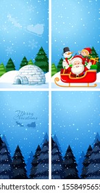 Background templates with christmas theme illustration