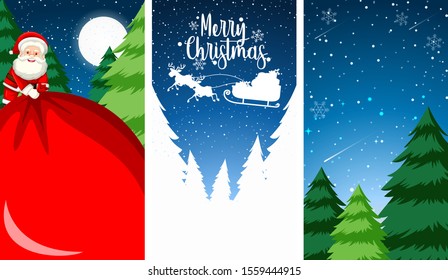 Background templates with christmas theme illustration
