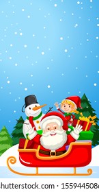 Background templates with christmas theme illustration