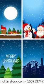 Background templates with christmas theme illustration