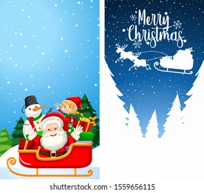 Plantillas de fondo con ilustración de tema de navidad