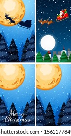 Plantillas de fondo con ilustración de tema de navidad