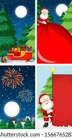 Background templates with christmas theme illustration
