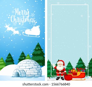 Background templates with christmas theme illustration