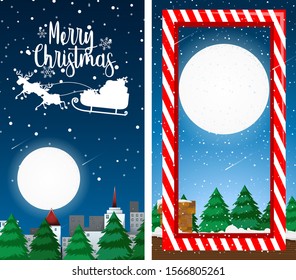 Background templates with christmas theme illustration