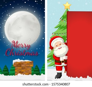 Background templates with christmas theme illustration