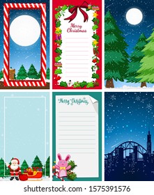 Hintergrundvorlagen mit Weihnachten-Themabildung