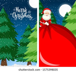 Background templates with christmas theme illustration