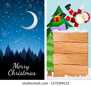 Background templates with christmas theme illustration