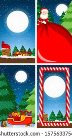 Background templates with christmas theme illustration