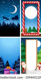 Background templates with christmas theme illustration