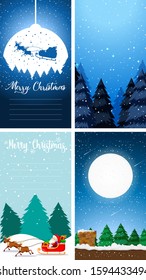 Background templates with christmas theme illustration
