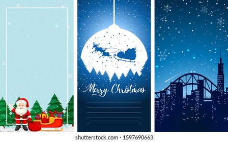 Background templates with christmas theme illustration