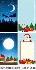 Plantillas de fondo con ilustración de tema de Navidad