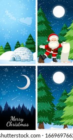 Background templates with christmas theme illustration