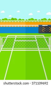 Background of tennis court.