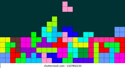 tetris background images stock photos vectors shutterstock https www shutterstock com image vector background tetris game colored shapes childrens 1107802133