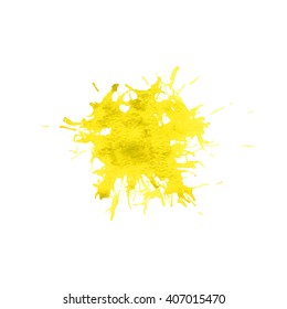 background for text, abstract watercolor background, yellow watercolor stains,