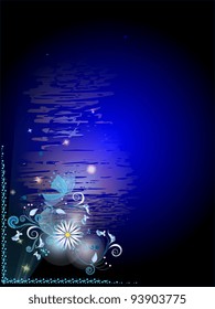 Background for the text with a decorative floral elements 
