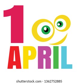 background with text one april