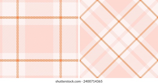 Hintergrundtextilien-Check von Muster tartan Plaid mit einem Gewebe Textur Vektor nahtlos. In warmen Farben gesetzt. Stylische Verpackungsoptionen für Geschenke.