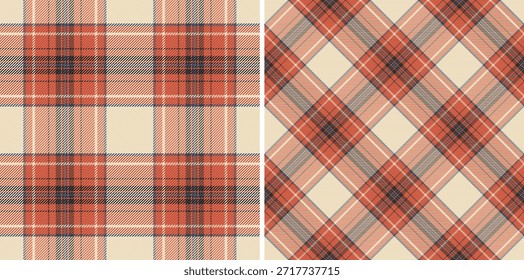 Tecido têxtil de fundo de verificação de textura sem costura com um padrão de vetor tartan xadrez. Defina em cores de inverno. Scrapbook ideias para projetos criativos.