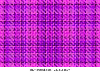 Hintergrundtextilien nahtlos aus gepolstertem Scheckvektor mit einem Tartan-Muster Texturgewebe in rosa und hellen Farben.