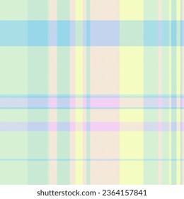 Tartán textil de fondo de textura de corte transparente sin fisuras con un vector de tela de patrón trenzado en colores claros y cian.