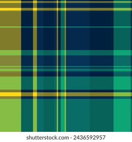 Hintergrund Textil Tartan von Textur Muster mit einem Vektor Plaid Check nahtlos in Teal und dunklen Farben.