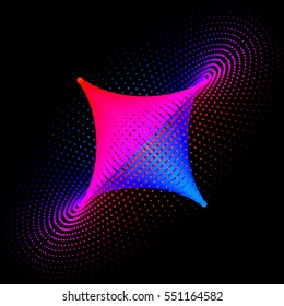 Background, texture, abstract. planet, space, square, color on a black background is insulated. Stylish vector illustration for web design