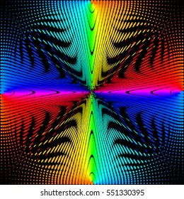 Background, texture, abstraction. Colored circles, balls on a black background is insulated. Stylish vector illustration for web design