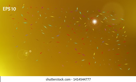 Background texture, blend. Common colorific illustration theme. Pure space fantasy. Gold colored. Abstract space background picture. Colorful new background cosmos abstraction.