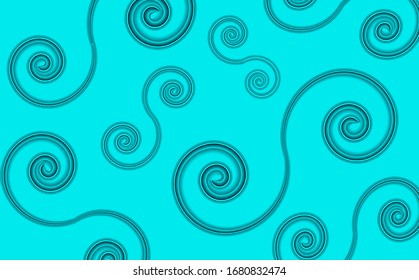 background, texture of blue color, with spirals dark blue, different sizes