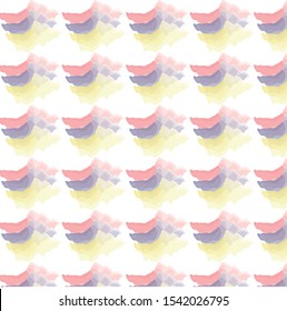Background or texture of brush strokes. Three brush strokes  with diffuse red, blue and yellow finish forming a motif