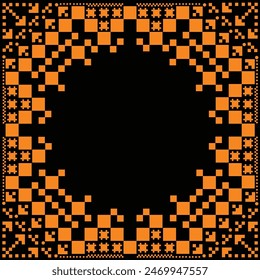 fondo textura color negro y amarillo patrón de Vector