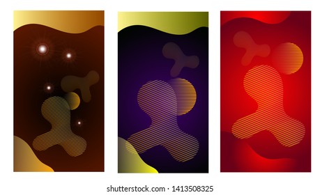 Background texture decorative design in Abstract Style With Wave, Curve Lines. For Design, Presentation, Screen Mobile, Business. Vector Illustration with Color Gradient. Simple and easy to use.