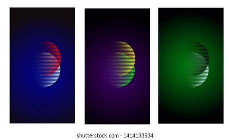 Background texture Design In Abstract Style With Wave, Circle Lines. For Design, Presentation, Screen Mobile, Business. Vector Illustration with Color Gradient. Simple and easy to use.