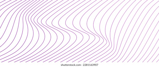background and texture fabric with fluid sideways and curved lines for background, texture and design elements. editable vector