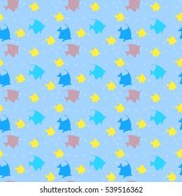 background and texture with the fishes / pattern
