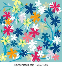 Background texture with floral motif