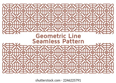 Background Texture in Geometric Line Ornamental Style
