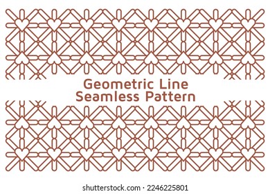 Background Texture in Geometric Line Ornamental Style