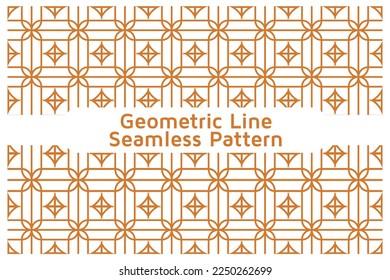 Background Texture in Geometric Line Ornamental Style. Seamless Design Vector