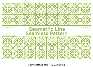 Background Texture in Geometric Line Ornamental Style. Seamless Design Vector