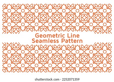 Background texture in geometric lines ornamental style. Seamless design.
